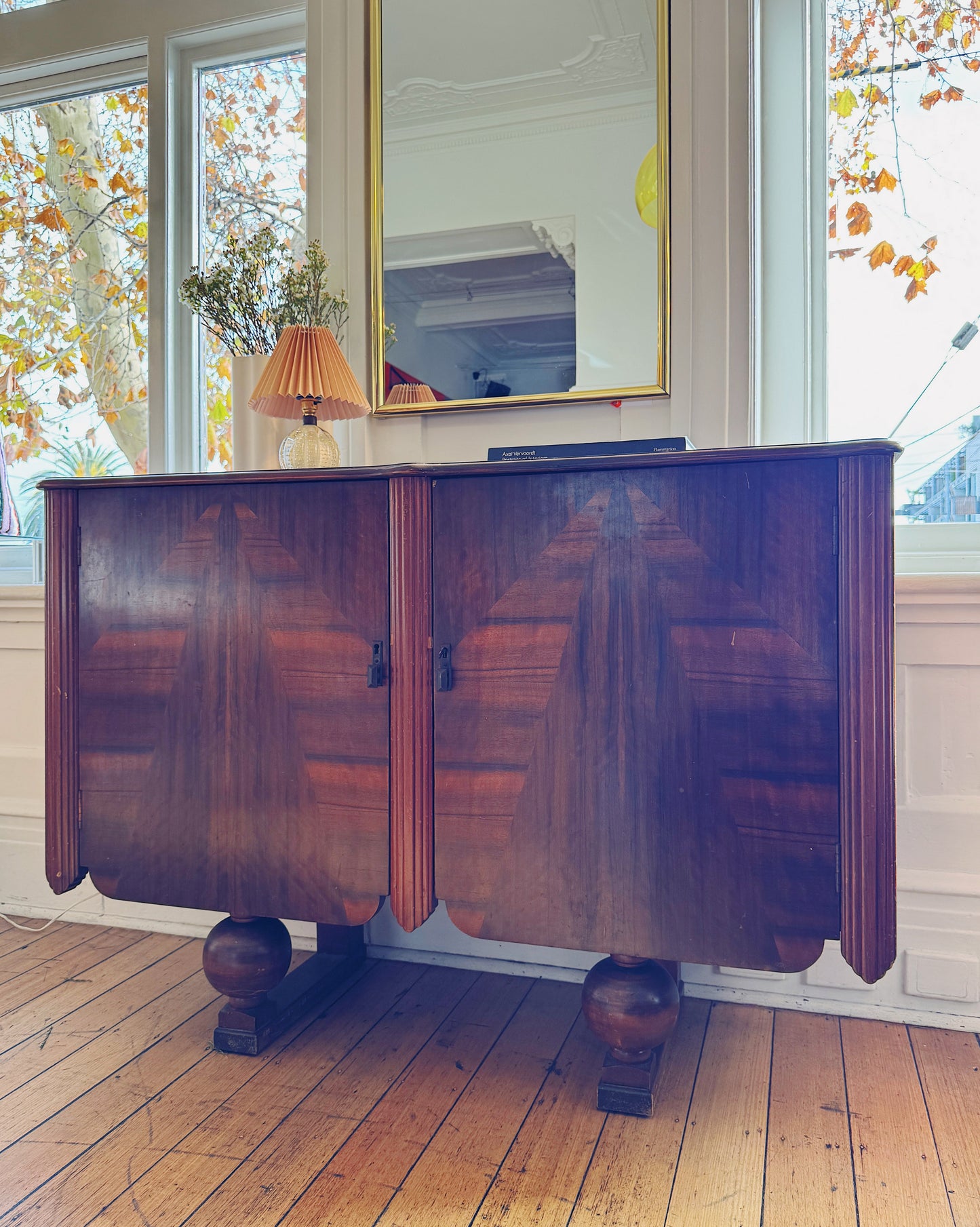 ART DECO / Solid Wood Credenza