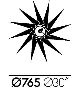 VITRA / Turbine Clock by George Nelson