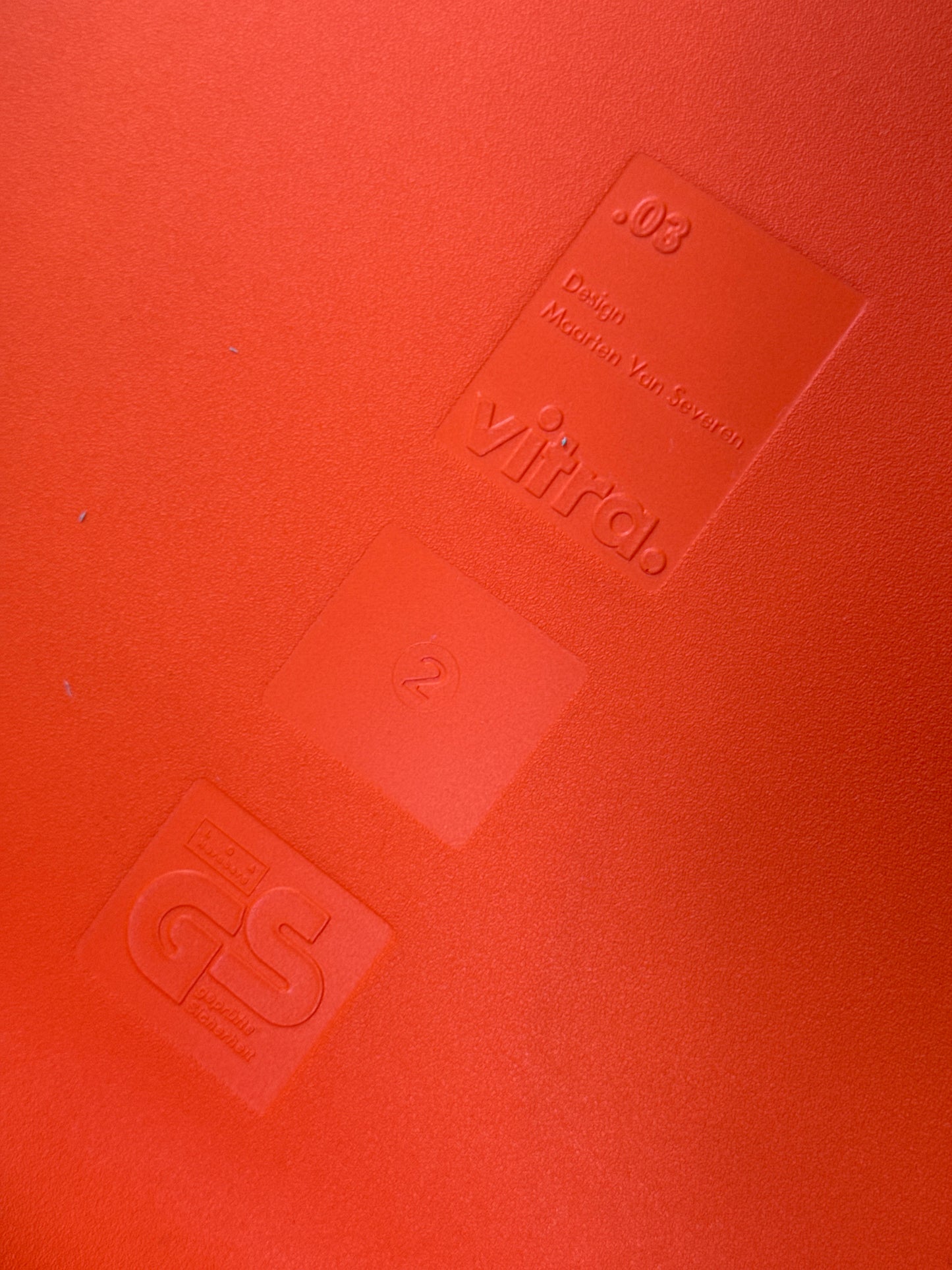 VITRA TAKEOVER / .3 Chair by Maarten Van Severen - Orange