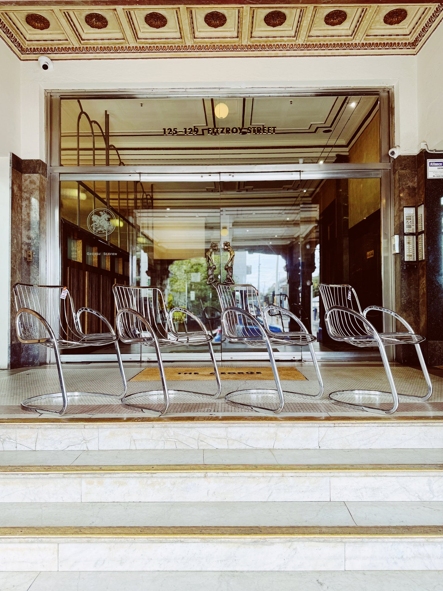 SPACE AGE / Italian Curved Chrome Chairs