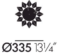 VITRA / Diamond Markers Clock by George Nelson, c1950s