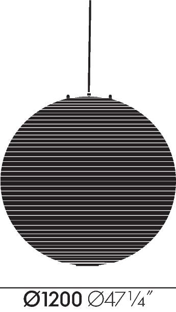 VITRA / Akari 120A Light Sculpture by Isamu Noguchi