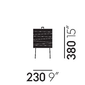 VITRA / Akari 3X Floor Lamp by Isamu Noguchi