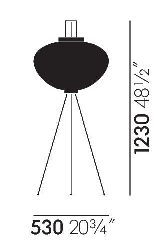 VITRA / Akari 10A Floor Lamp by Isamu Noguchi