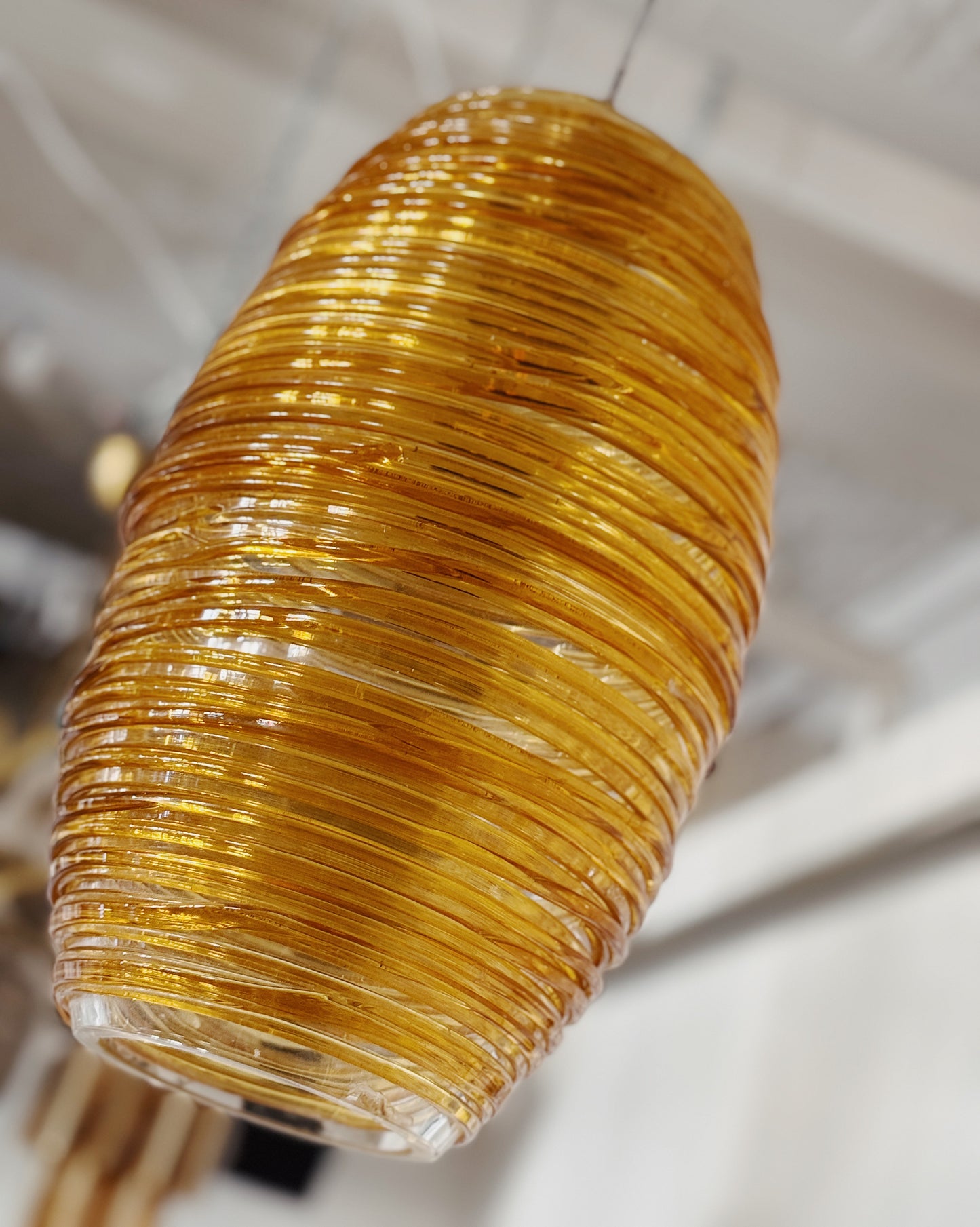 VISTOSI / Italian Designer Glass “Damasco” Pendant Light