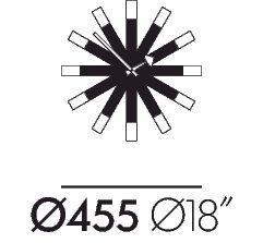 VITRA / Wheel Clock Nelson