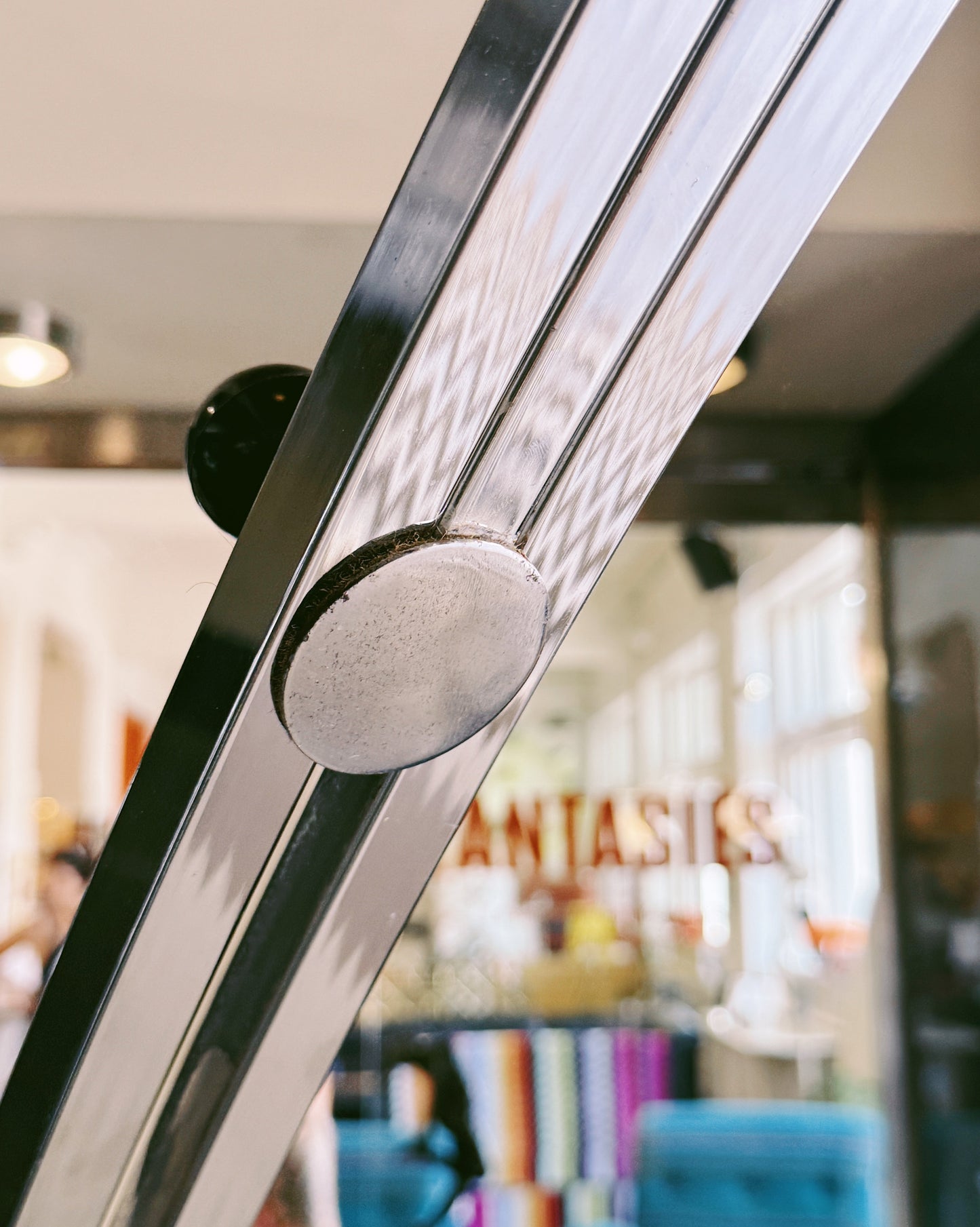 VINTAGE / Chrome Arc Lamp