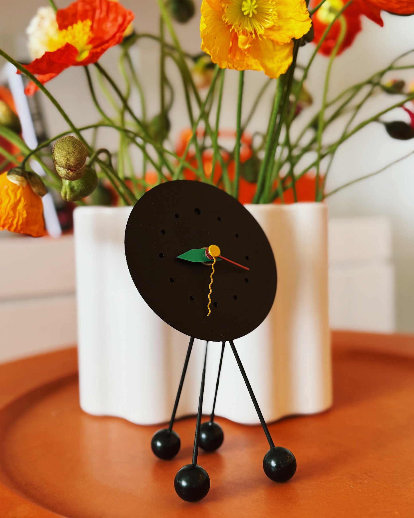 POST MODERN / 1980s Shohei Mihara desk clock by Wakita, JAPAN