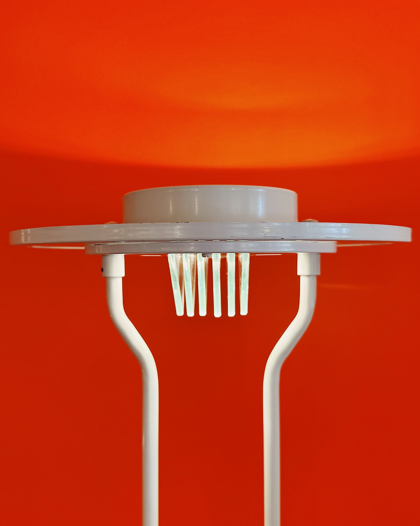 POST MODERN / Vintage Uplighter Floor Lamp - White