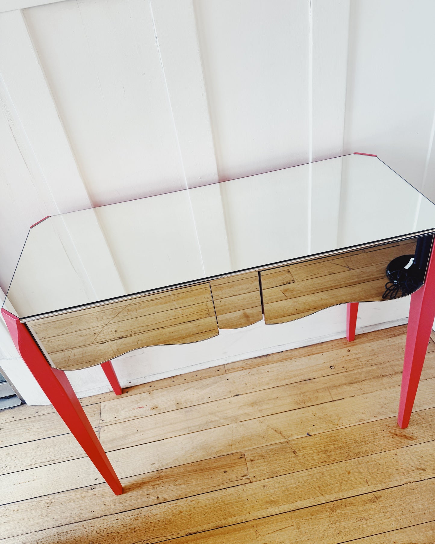 CUSTOM / Mirror Console w/Watermelon Frame