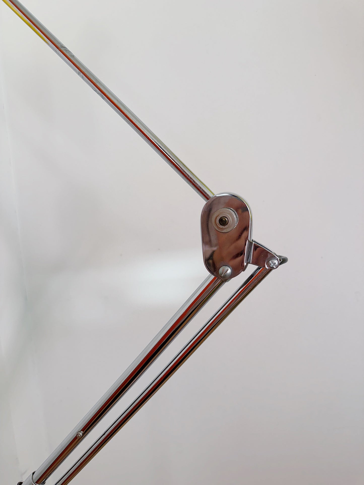 PLANET / 1970s Yellow/Chrome Planet Floor Lamp