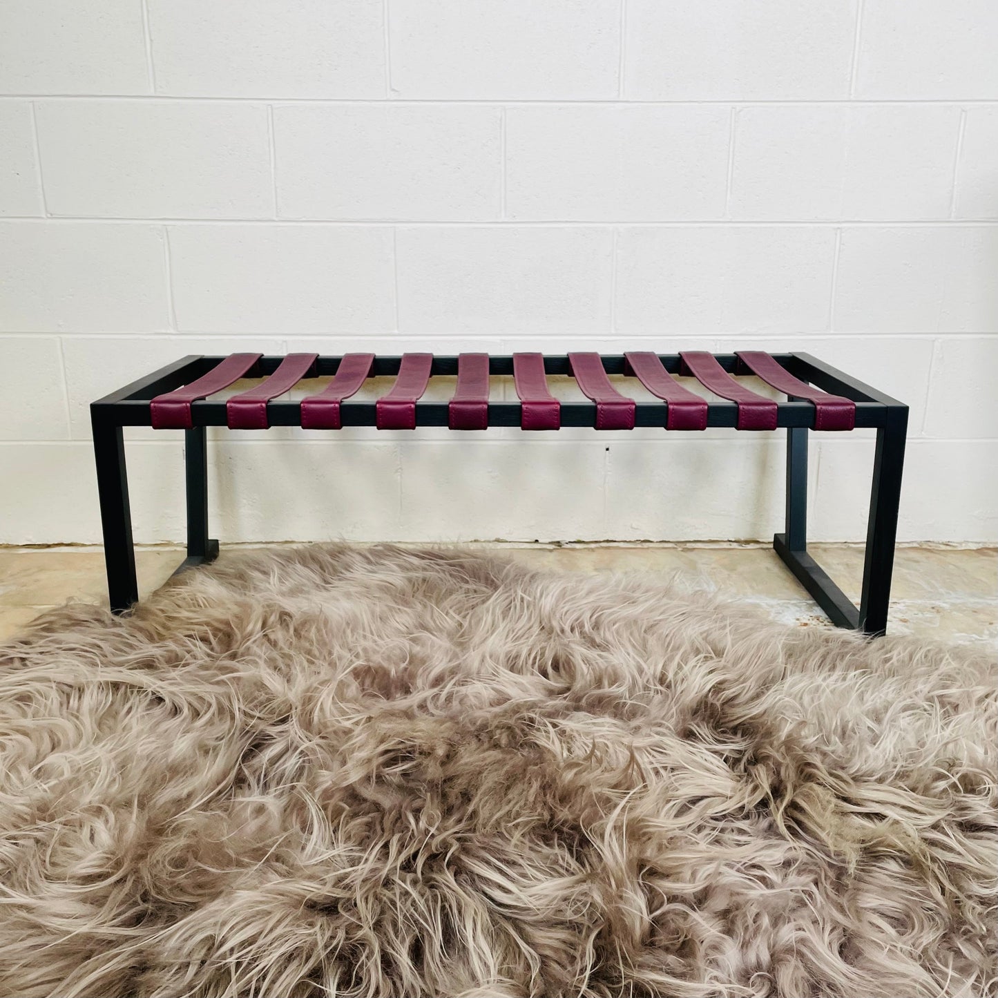 FANTASY #201 Designer Timber Luggage Bench and Rail