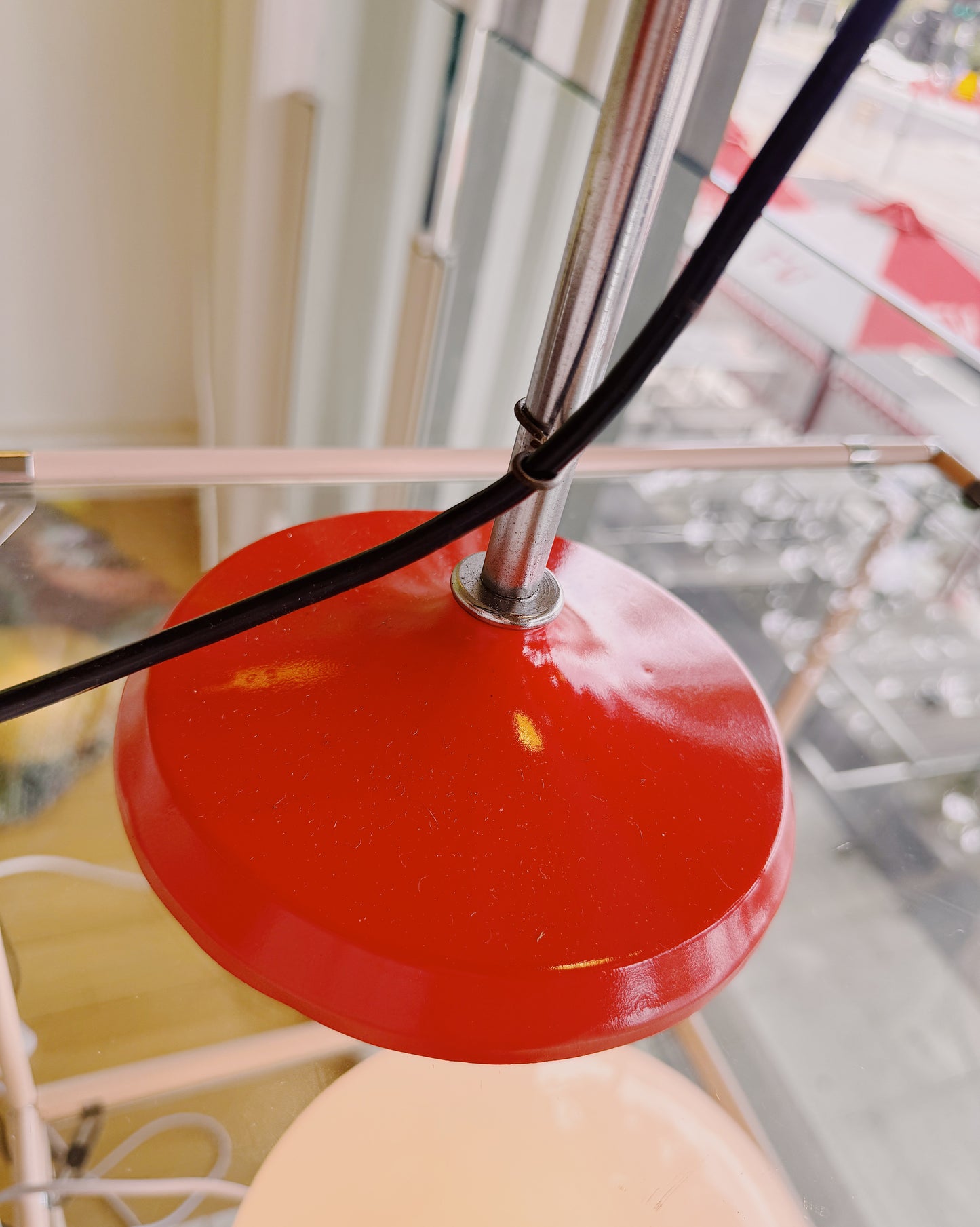 OSLO AUSTRALIA / Vintage Eyeball Desk Lamp - Orange