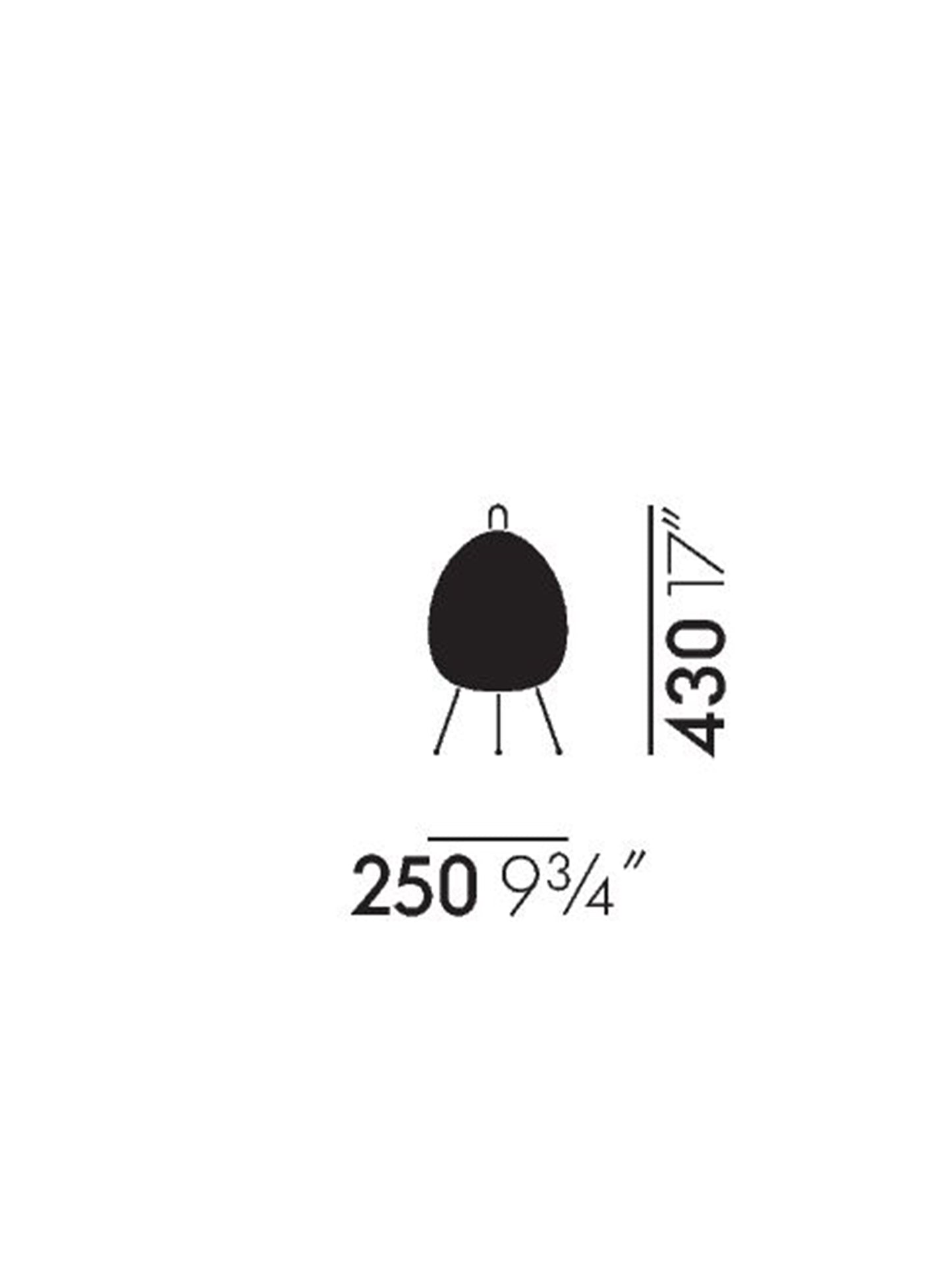 AKARI / 1A Table Lamp by Isamu Noguchi