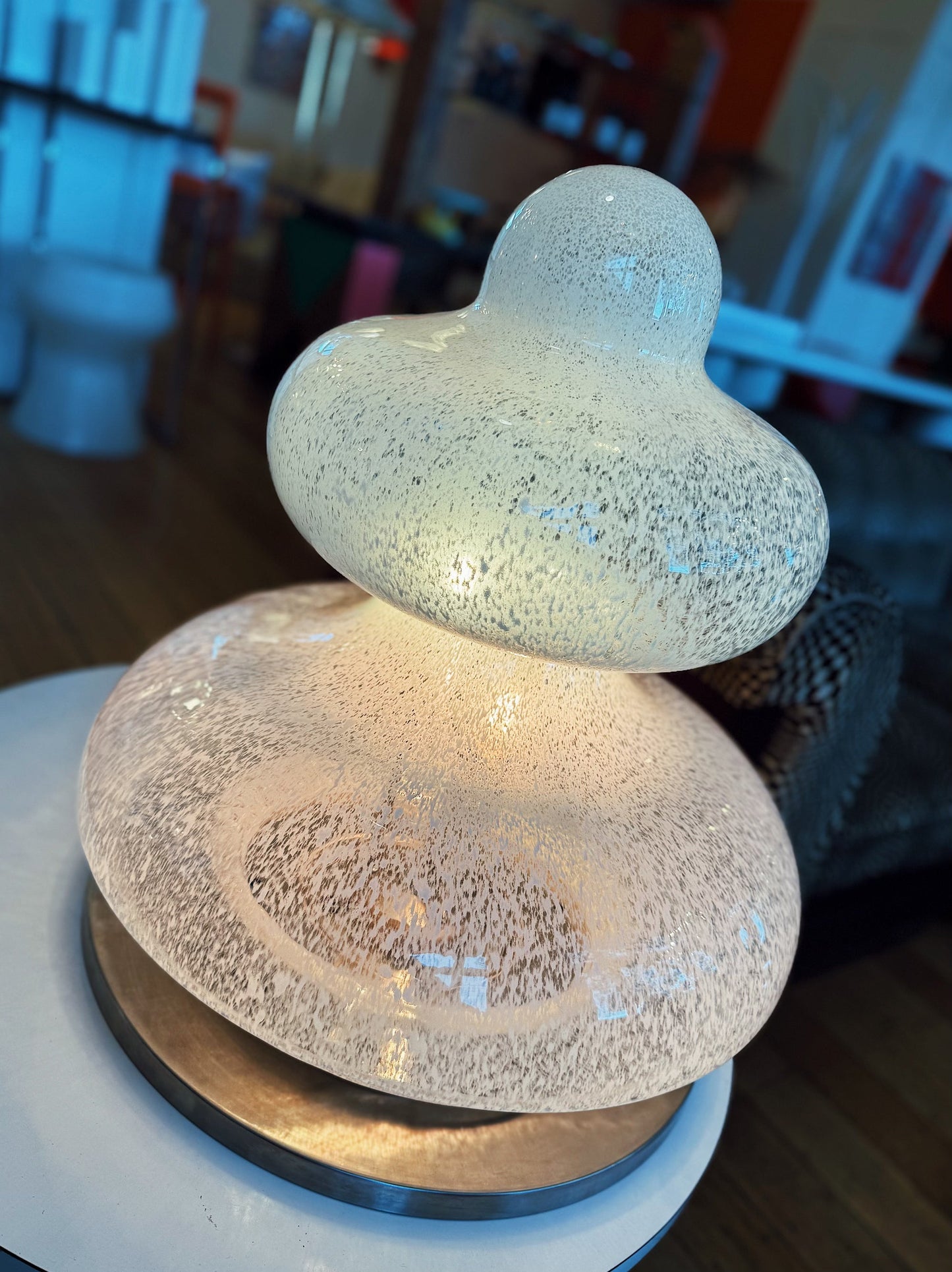 VINTAGE / Italian Space Age Murano Orb Lamp