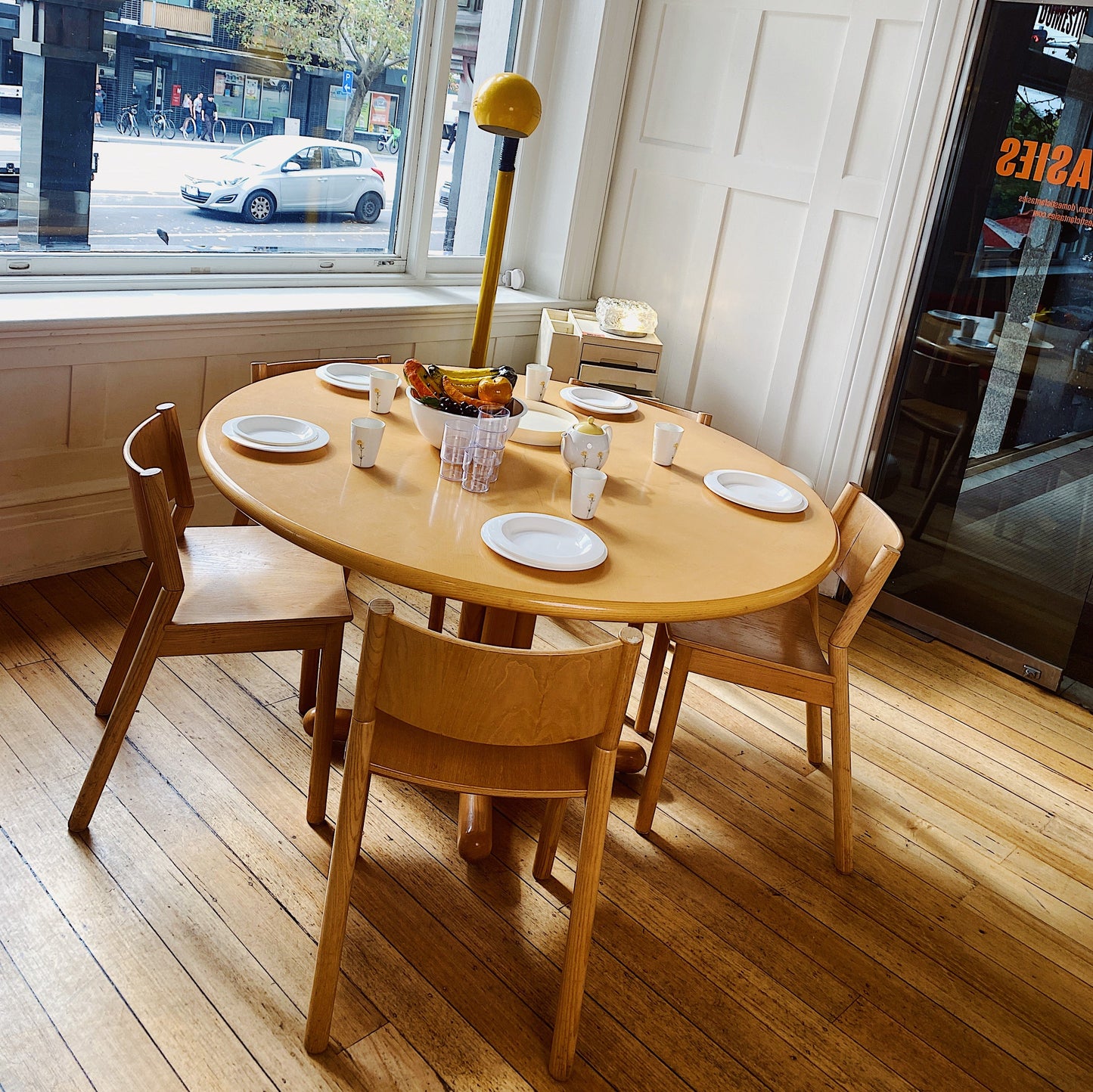 FANTASY #280 / Post Modern Italian Beechwood Dining Setting