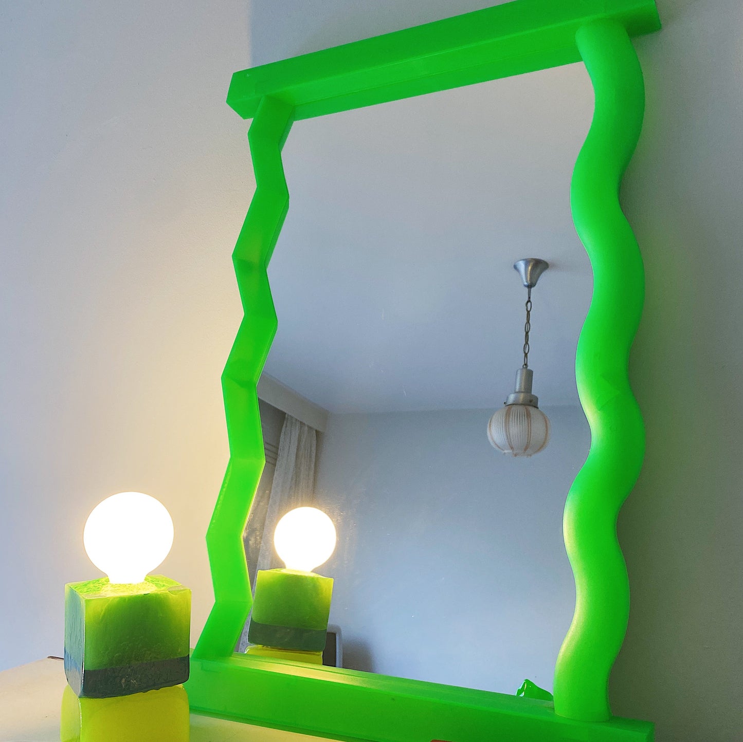 FANTASY #261 / Vintage Ikea Fluorescent Acrylic Mirror