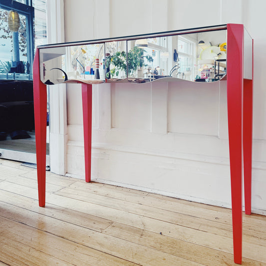 CUSTOM / Mirror Console w/Watermelon Frame