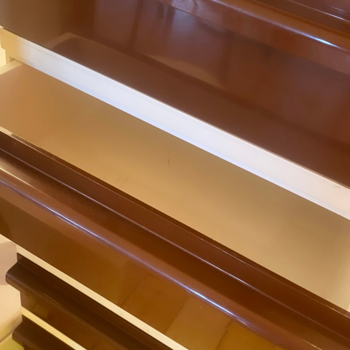 CAPRI / 1970s Cream + Chocolate Modular Stacking Drawers