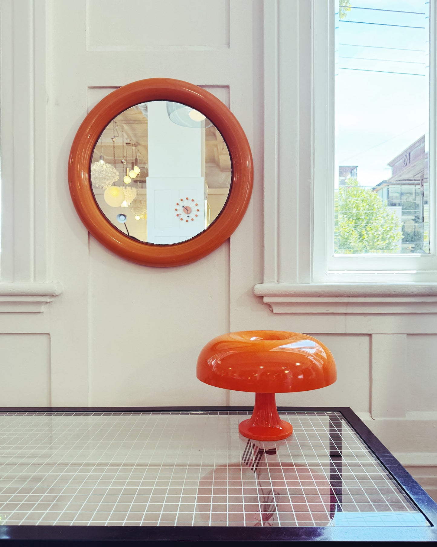 VINTAGE / Post Modern Grid Coffee Table