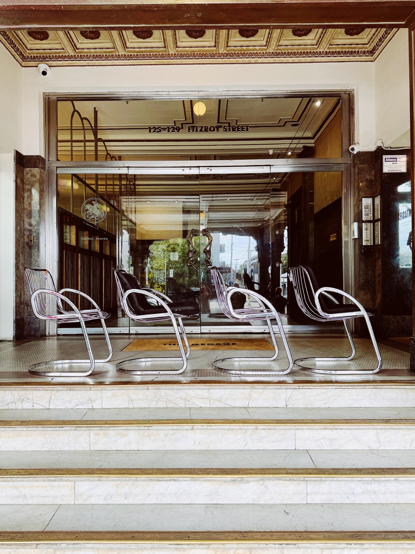 SPACE AGE / Italian Curved Chrome Chairs