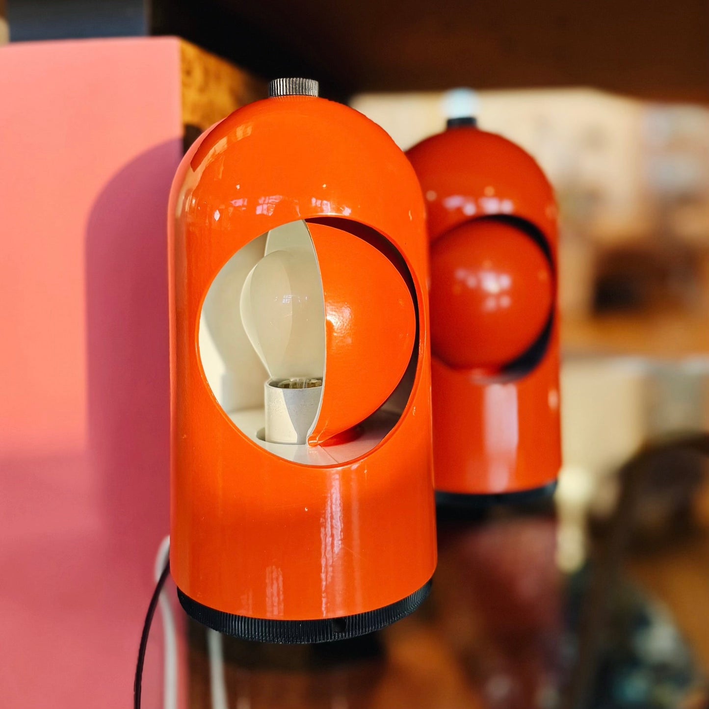 ABM MILANO / 1960s Eclipse Selene Desk Lamp by Alfredo Bianchi