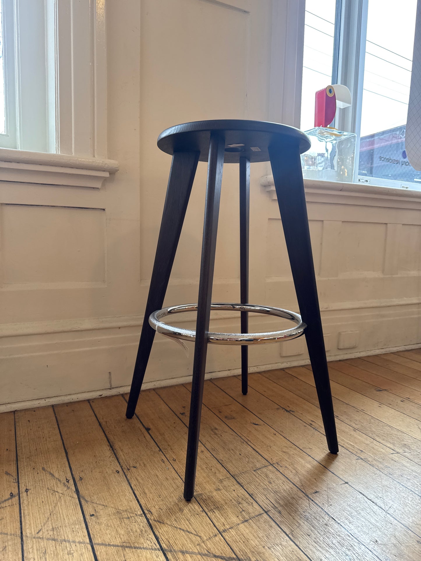 VITRA TAKEOVER / Tabouret Haut Stool by Jean Prouvé - Dark Oak