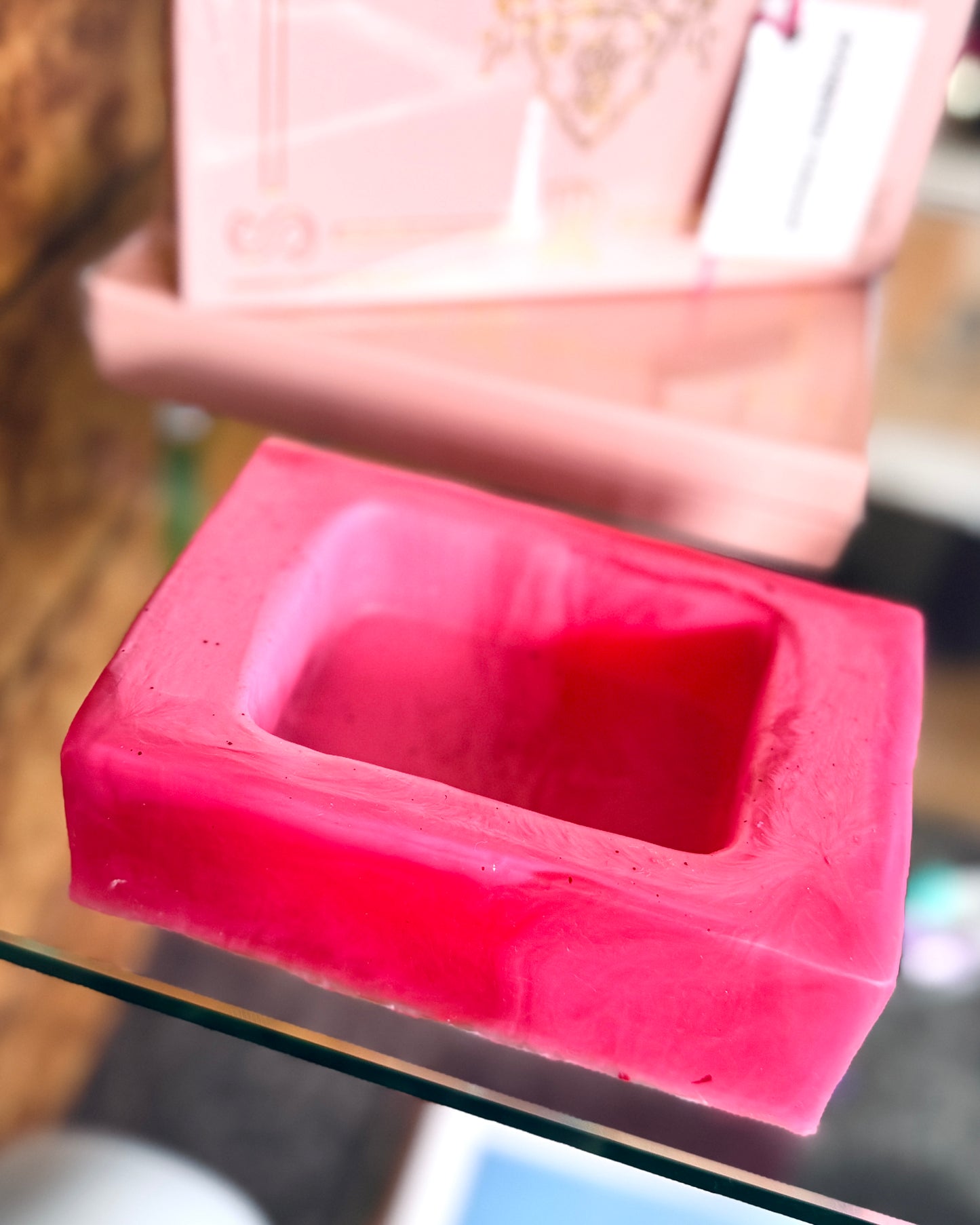 PRIMARY RESINWERKS / House Made Ikebana Vessel - Candy Pink