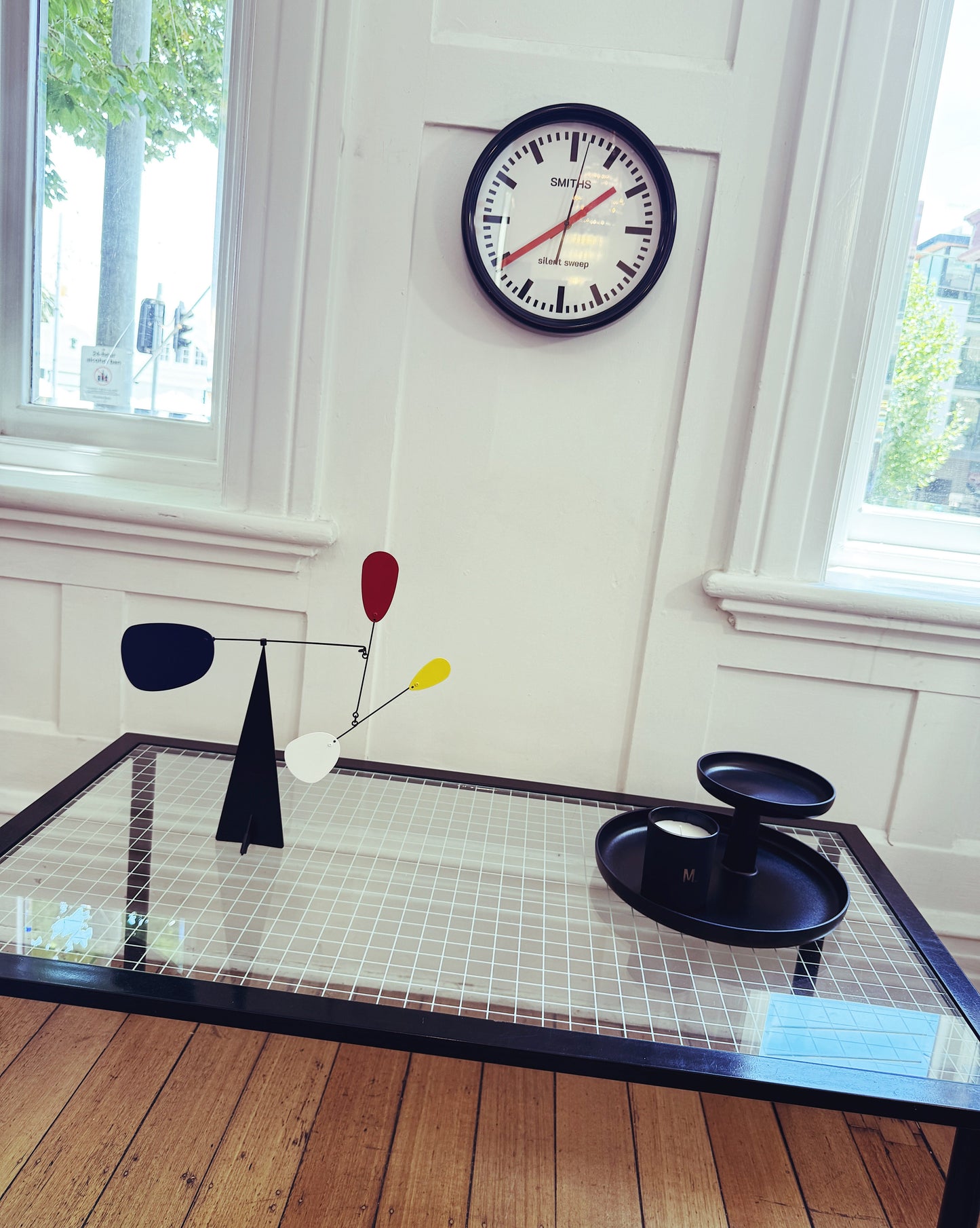 VINTAGE / Post Modern Grid Coffee Table