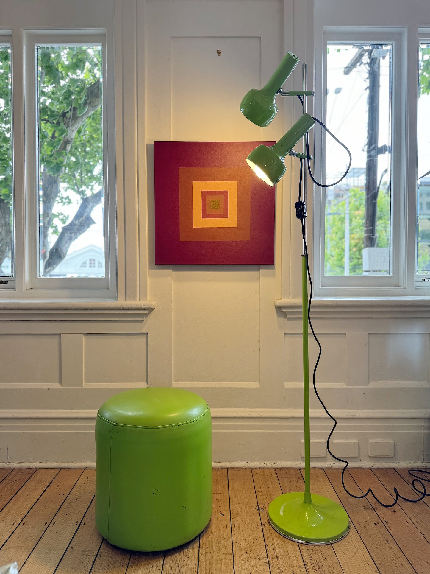 OSLO AUSTRALIA / Dual Head Floor Lamp - Green Apple