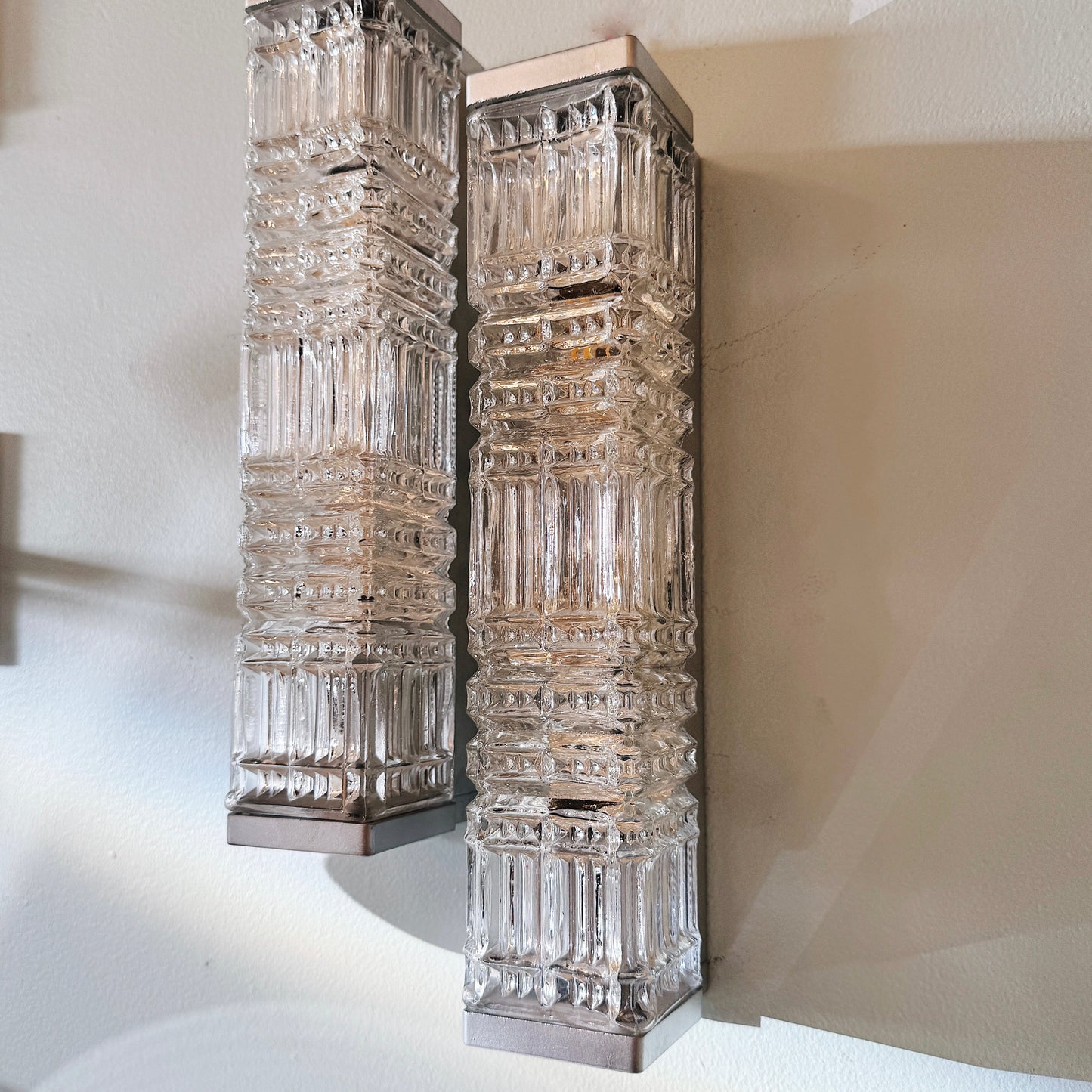 VINTAGE / Hoso Glass Sconces - Pair