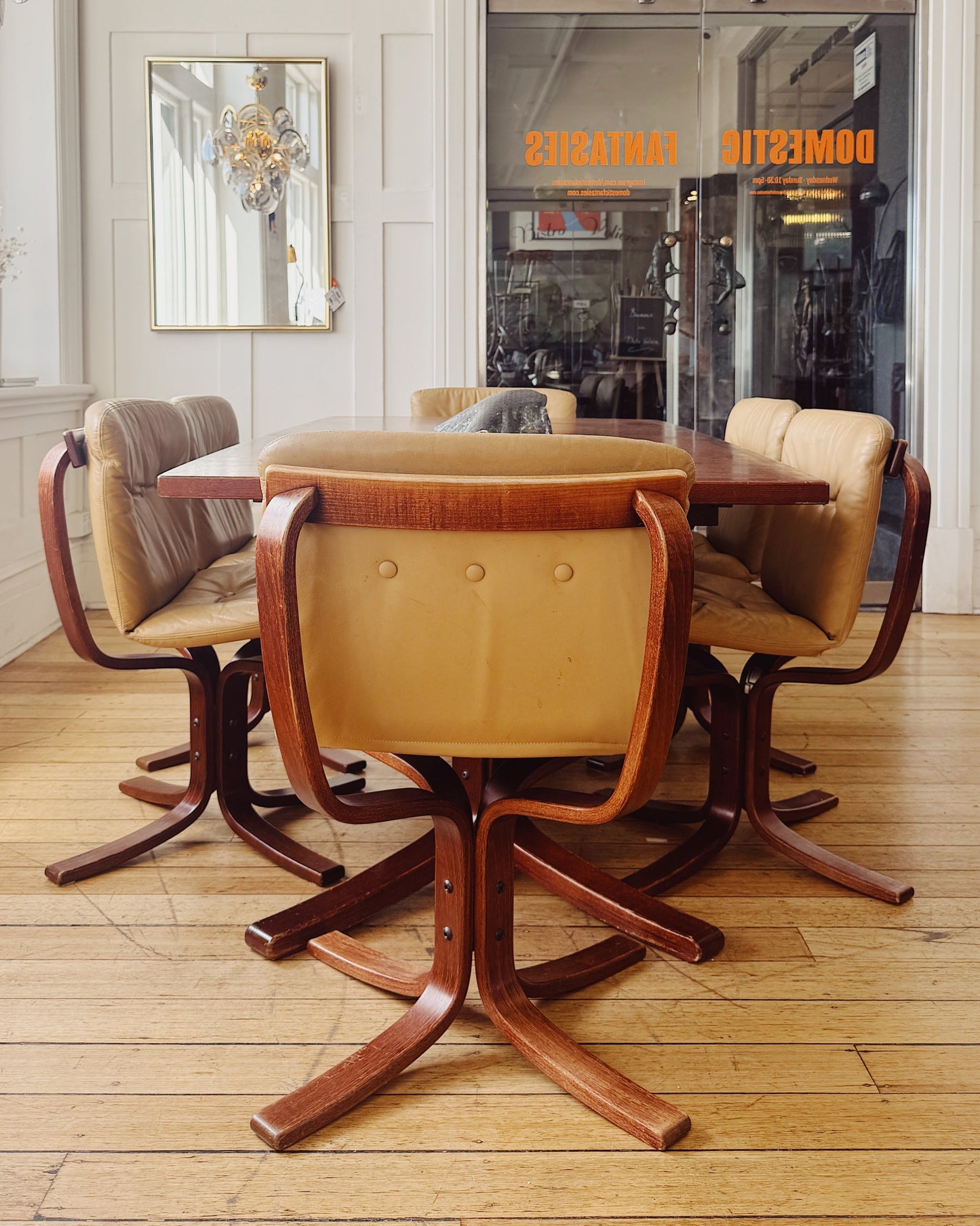 JOE RUFENACHT / 1970s Danish Deluxe Dining Setting