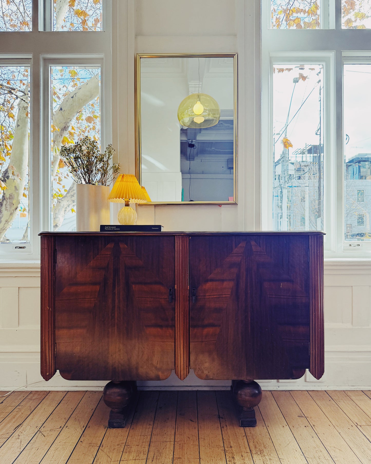 ART DECO / Solid Wood Credenza