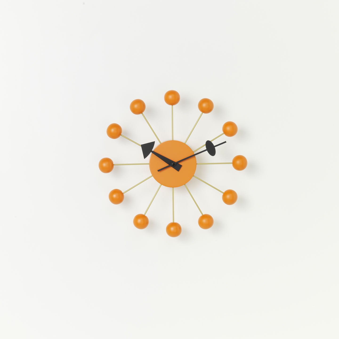 VITRA / Ball Clock by George Nelson  - Orange