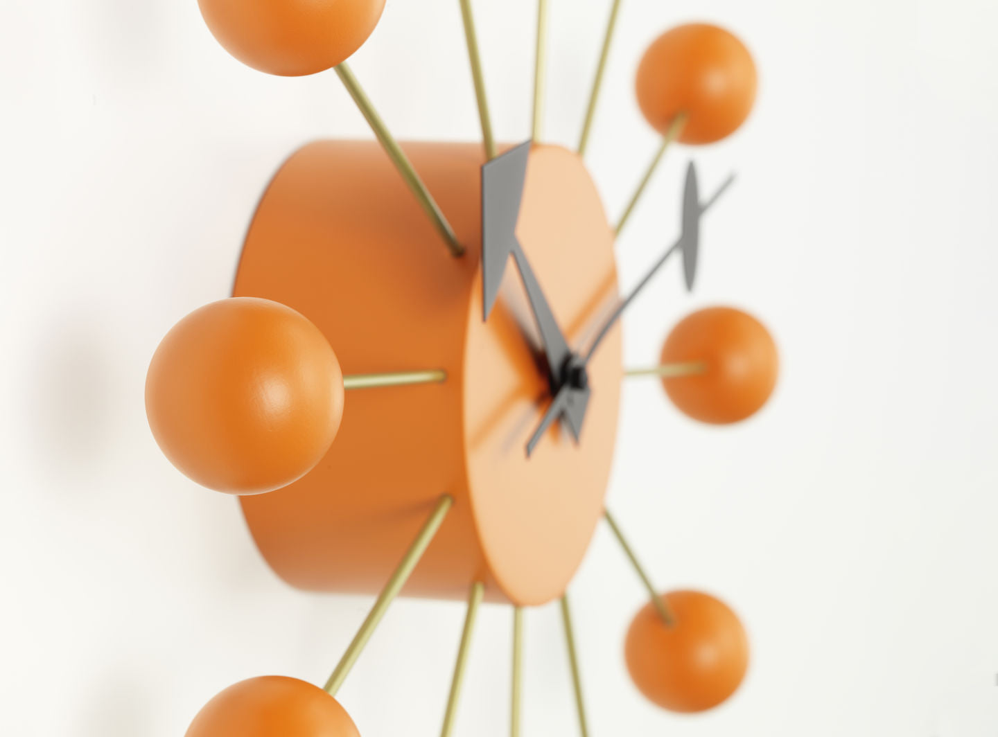 VITRA / Ball Clock by George Nelson  - Orange