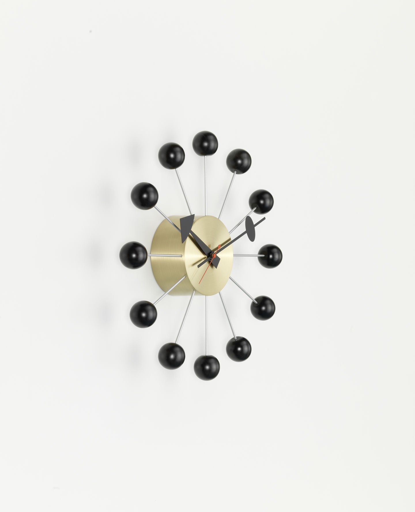 VITRA / Ball Clock by George Nelson  - Black + Brass