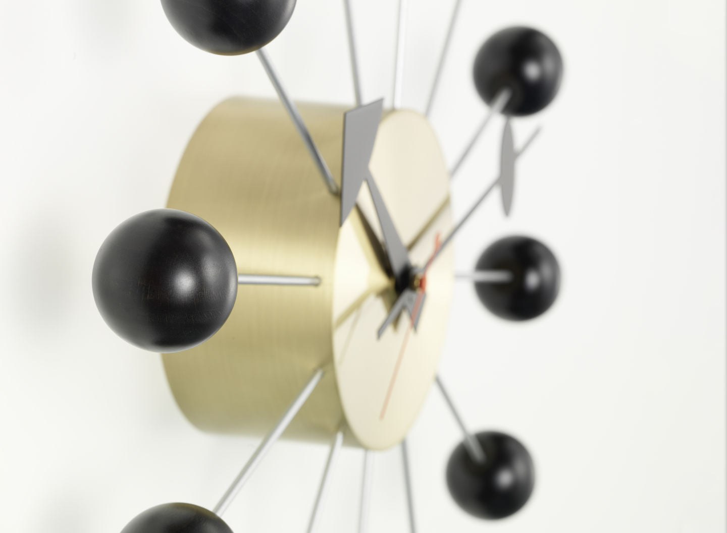VITRA / Ball Clock by George Nelson  - Black + Brass