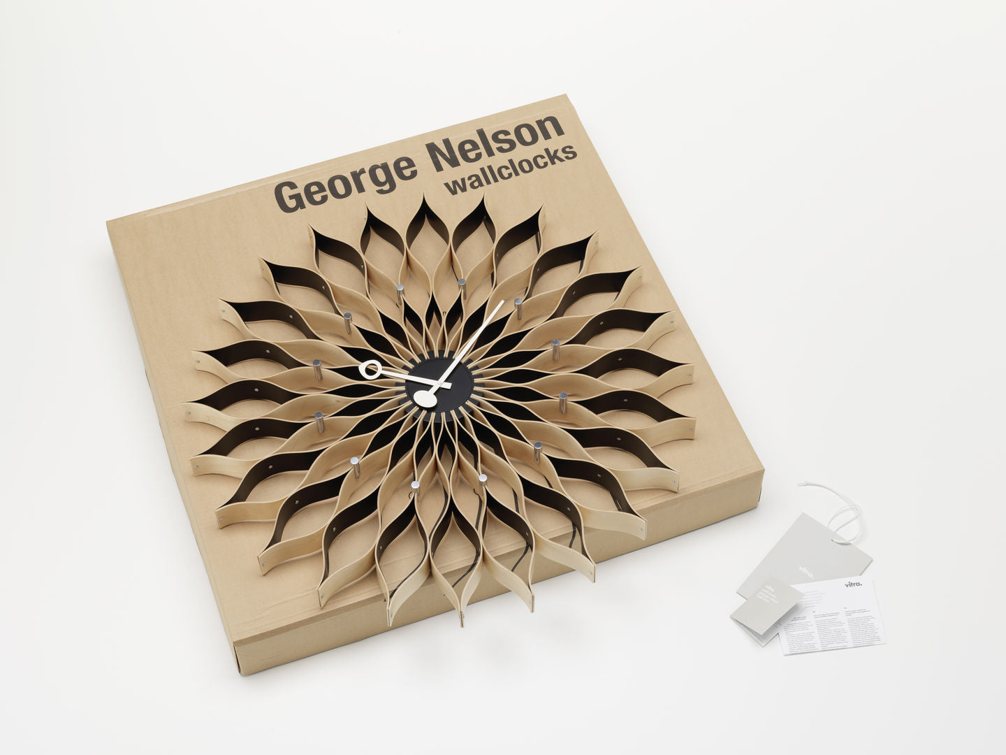 VITRA / Sunflower Clock by George Nelson - Black Birch
