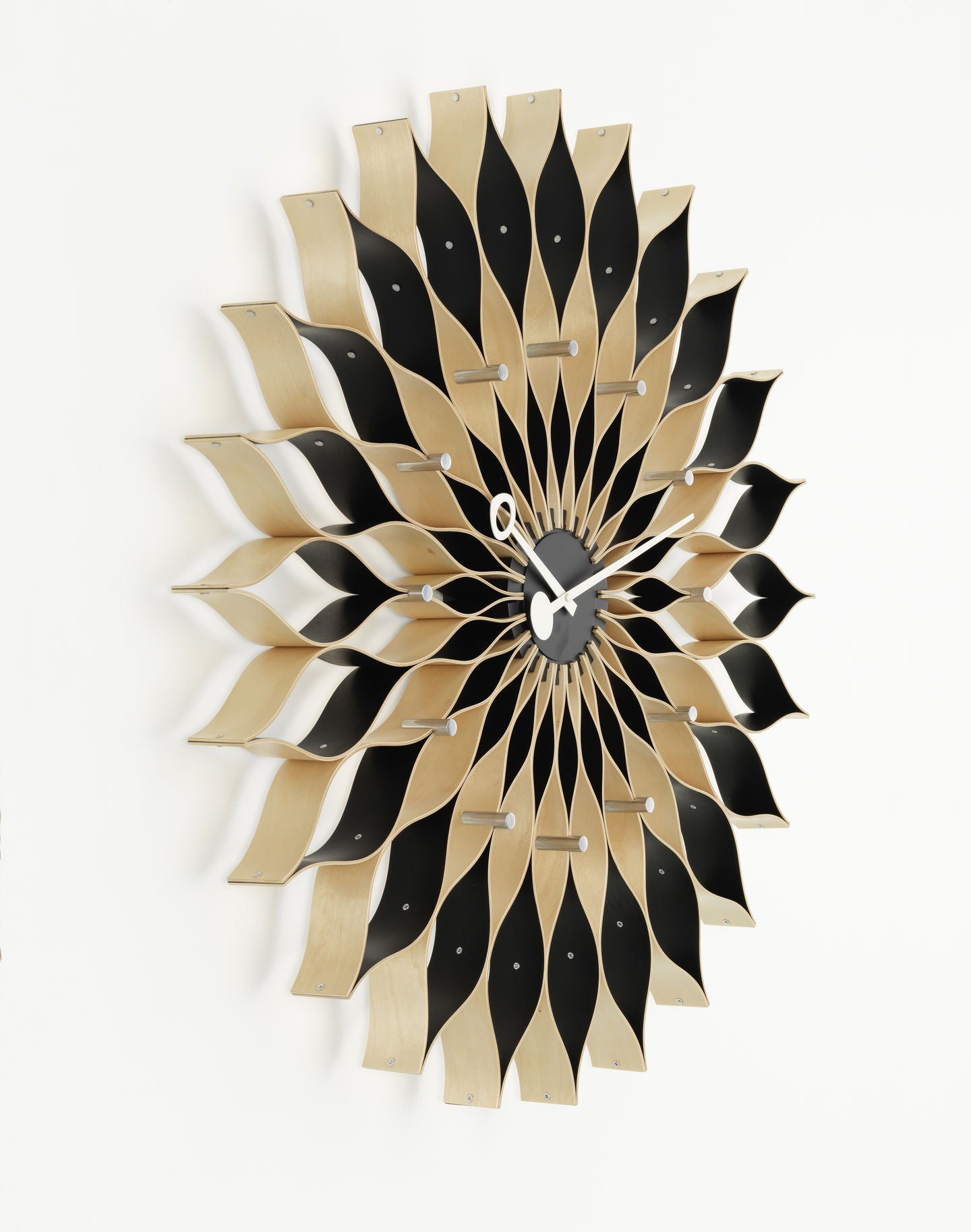VITRA / Sunflower Clock by George Nelson - Black Birch