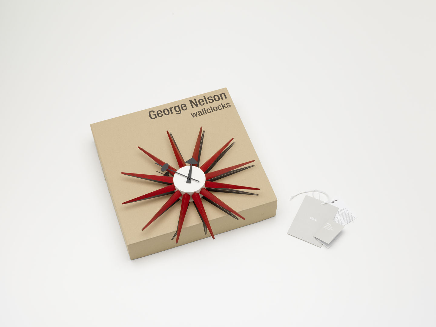VITRA / Sunburst Clock by George Nelson - Red