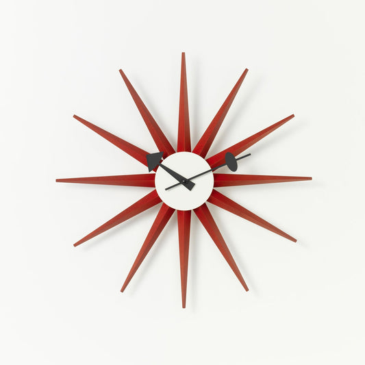 VITRA / Sunburst Clock by George Nelson - Red