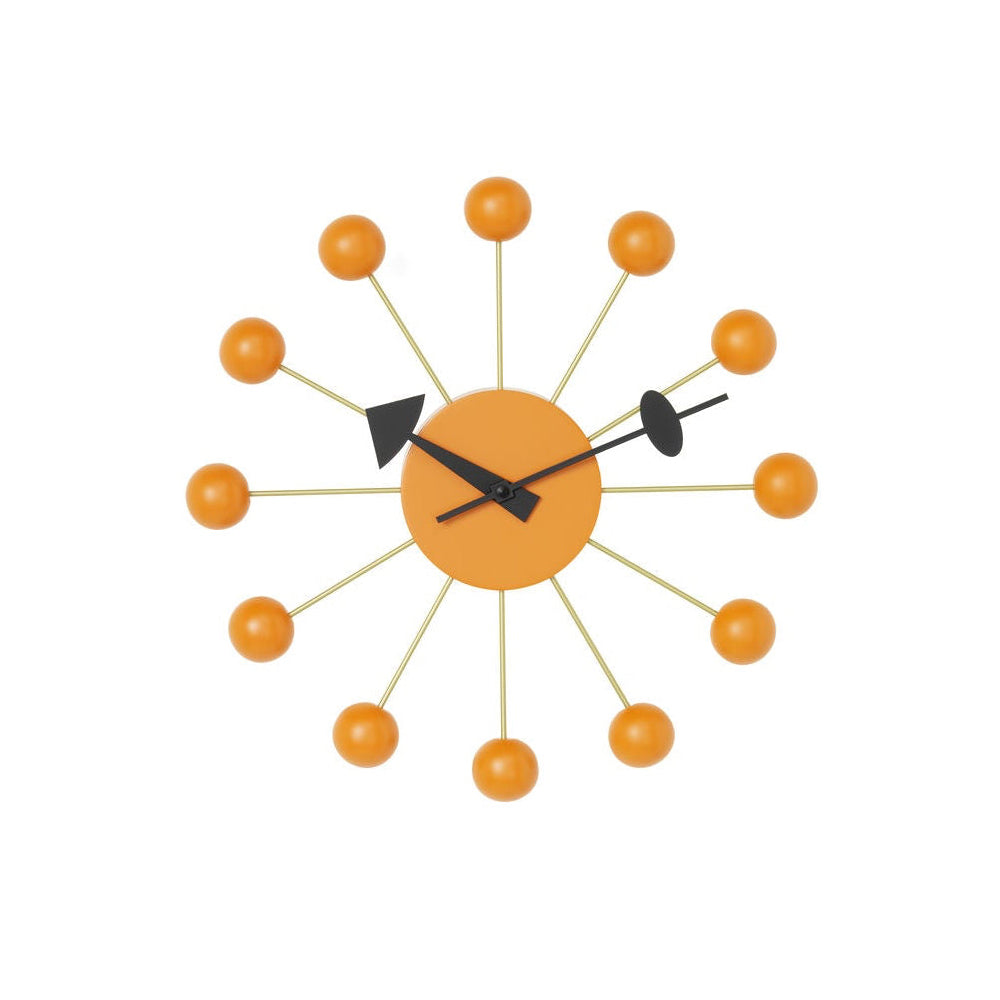VITRA / Ball Clock by George Nelson  - Orange