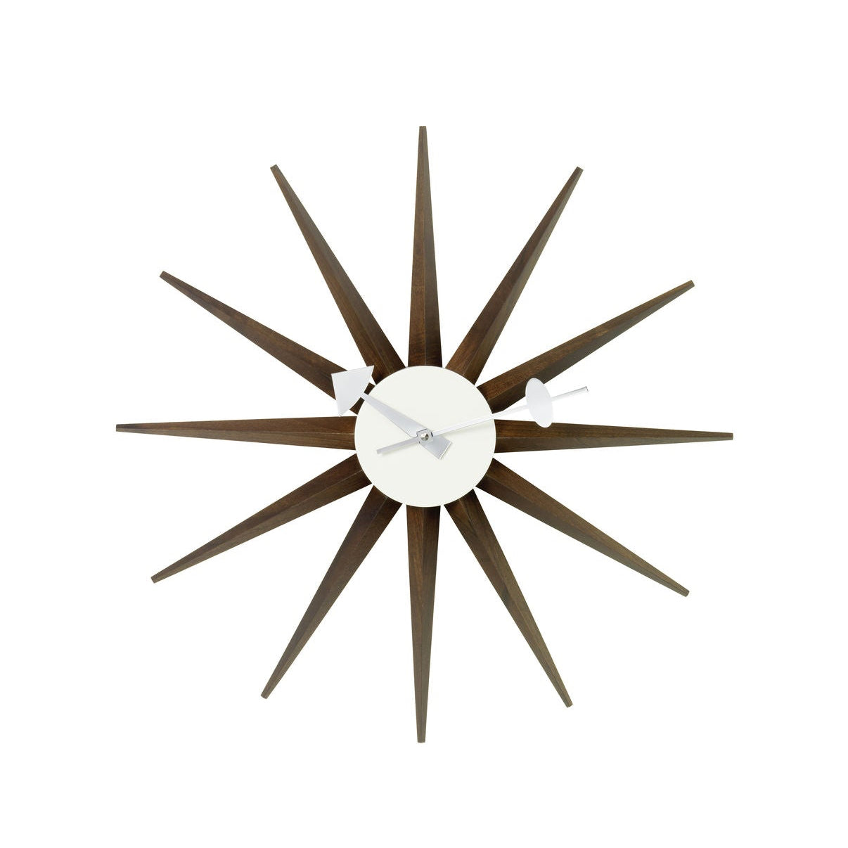 VITRA / Sunburst Clock by George Nelson - Walnut