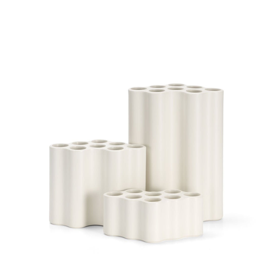 VITRA / Nuage Vases - Mat Ceramic White - 3 Sizes