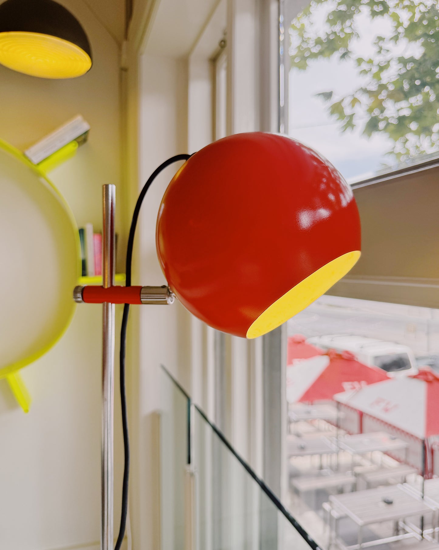 OSLO AUSTRALIA / Vintage Eyeball Desk Lamp - Orange