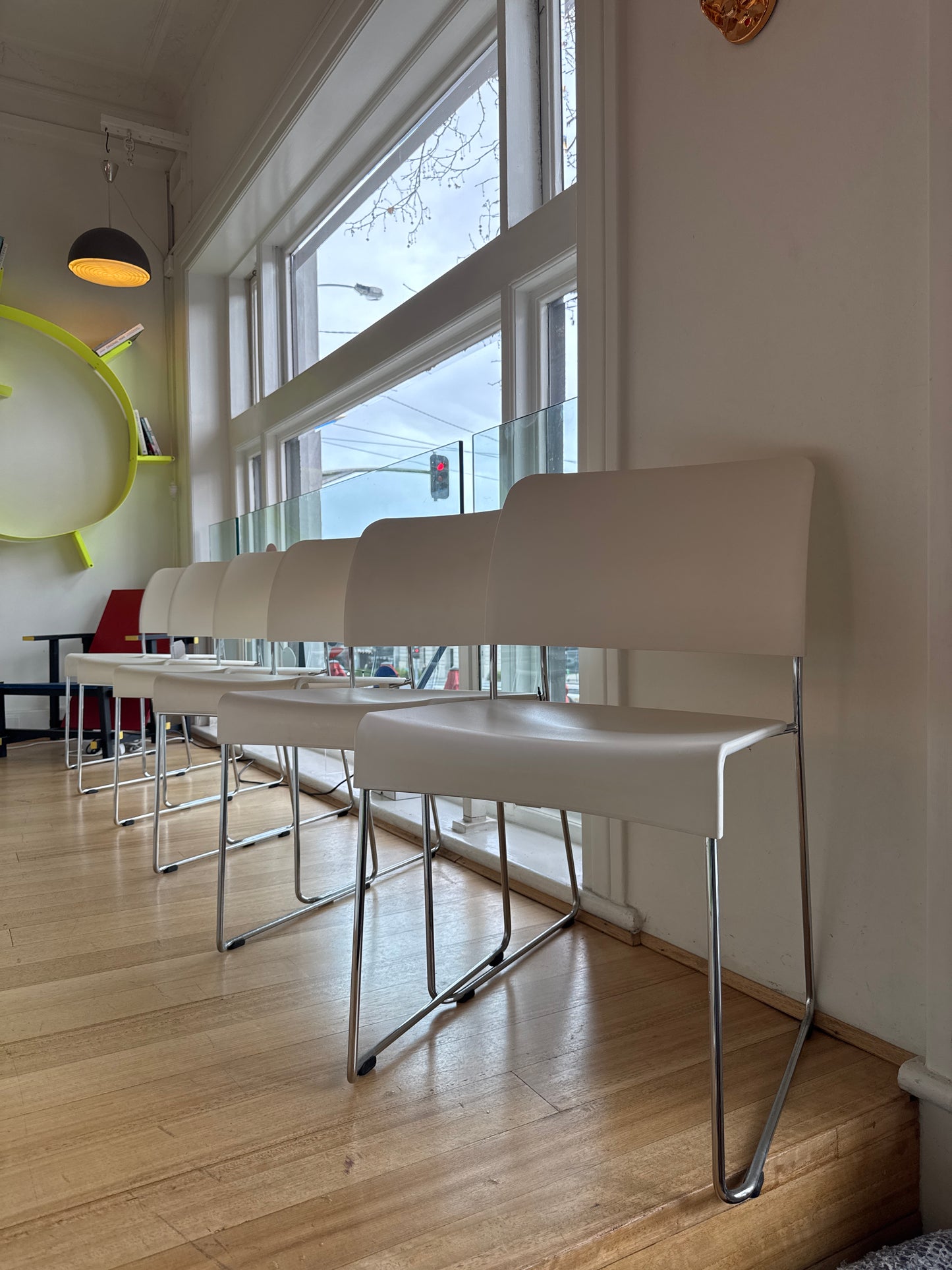 VITRA TAKEOVER / Sim Stacking Chair by Jasper Morrison, 1999 - White