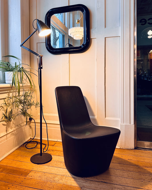 VITRA TAKEOVER / Monopod Leather Seat by Jasper Morrison, 2008 - Chocolate