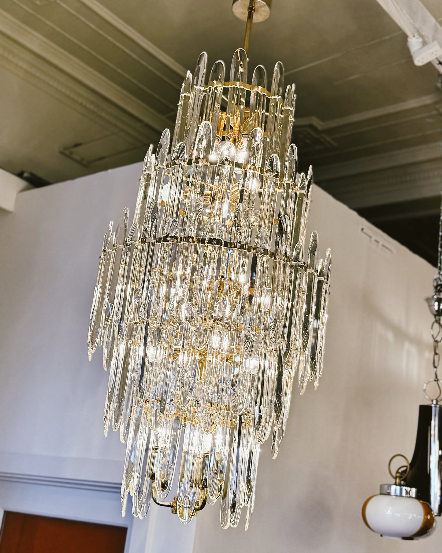 GAETANO SCIOLARI / 1960s Venetian Knife-Blade Chandelier
