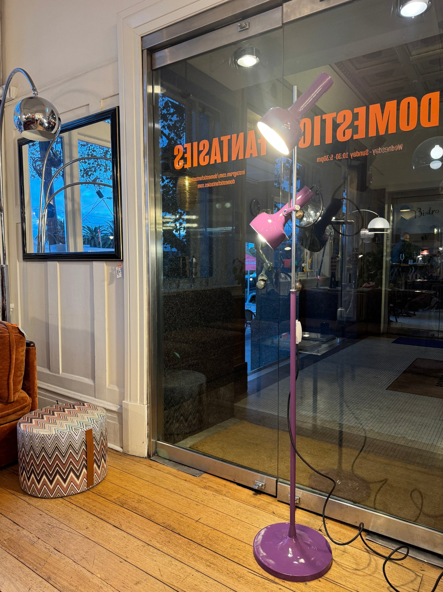 OSLO AUSTRALIA / Dual Head Floor Lamp - Purple