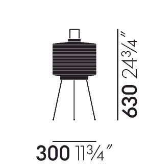 VITRA / Akari 7A Floor Lamp by Isamu Noguchi